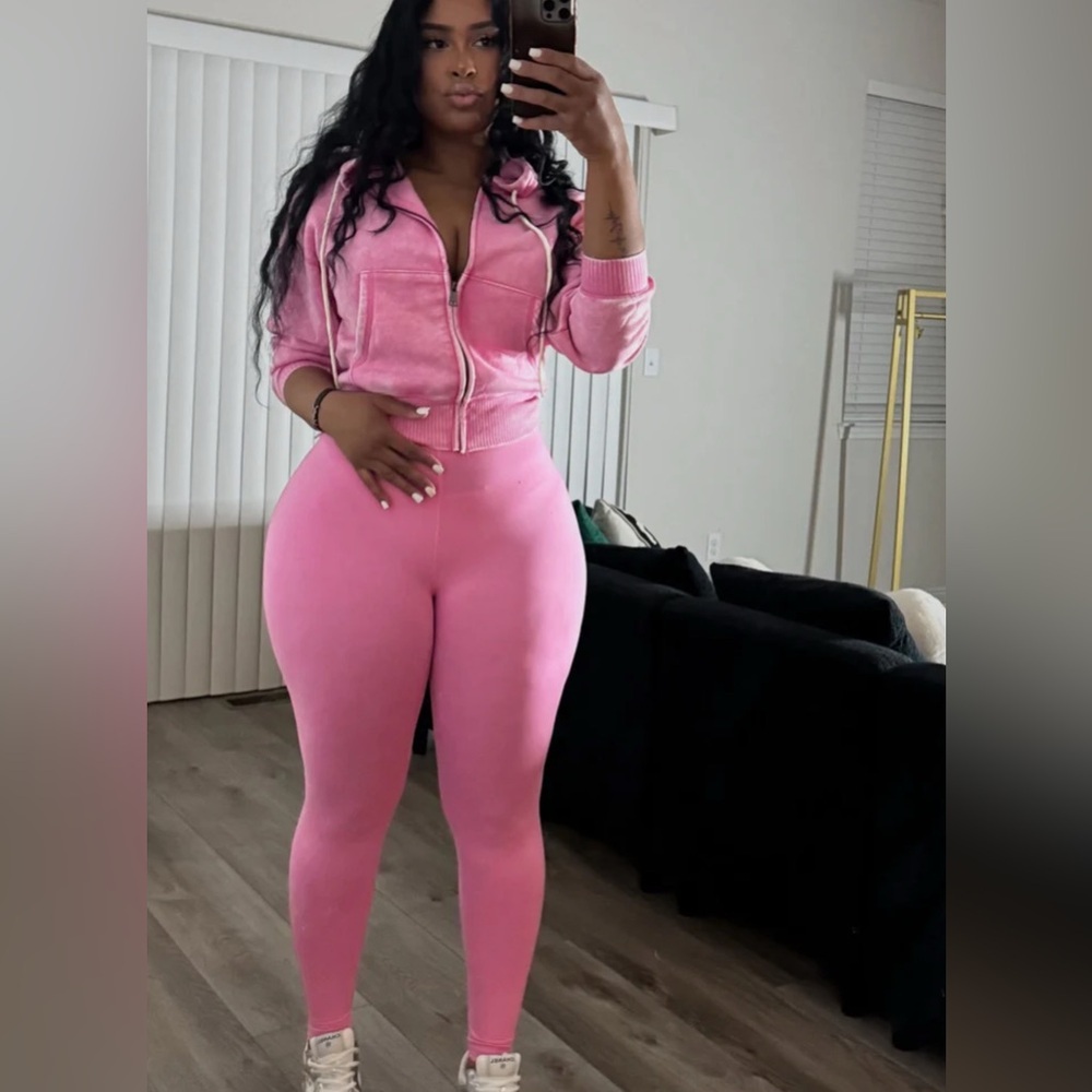 Crop hoodie set
